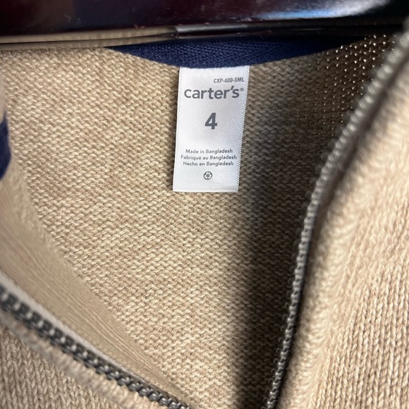 Carter’s boys cotton pullover sweater size 4 - Picture 3 of 6
